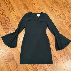 Milly olive green Long Sleeve Dress with Flare Cuffs